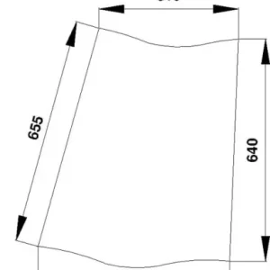 Oferta limitowana Szyba narożna tylna