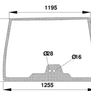 Szyba przednia Rabat