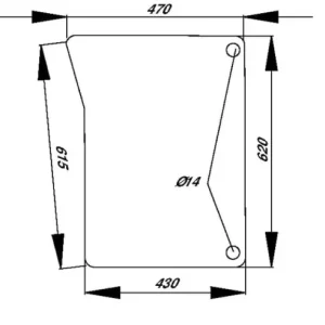 Szyba przednia dolna Wysoka jakość