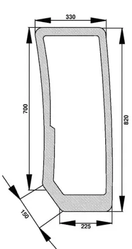 Rabat Szyba przednia, dolna