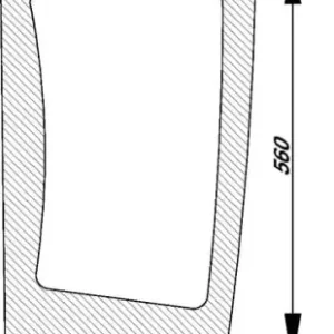 Szyba przednia, dolna Rabat