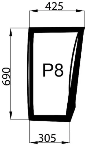 Szyba przednia, dolna Popularny