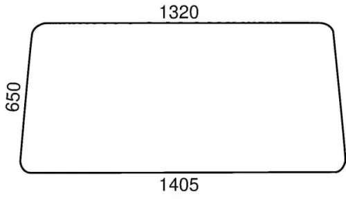 Szyba przednia, górna Autentyczny