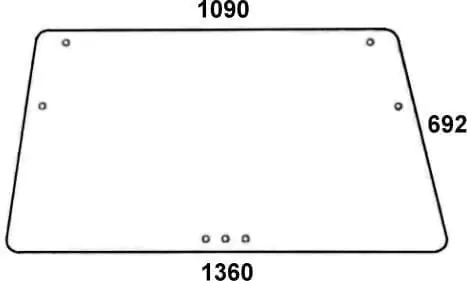 Szyba przednia, górna Wyprzedaż
