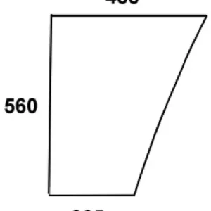 Oferta Szyba przednia dolna lewa