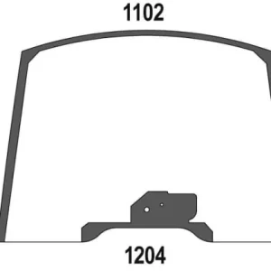 Nowość Szyba przednia górna 47358017N