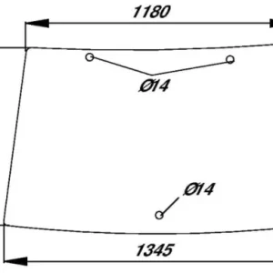 Tylko dziś Szyba przednia stała