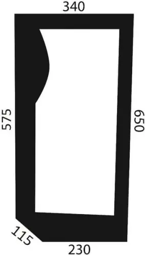 Premium Szyba przednia, dolna