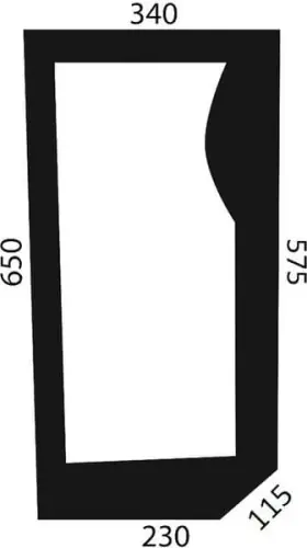 Rabat Szyba przednia, dolna