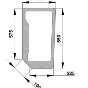 Autentyczny Szyba przednia, dolna