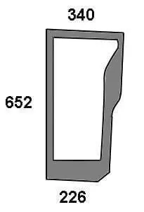 Szyba przednia, dolna Nowość