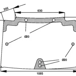 Szyba przednia, regulowana Oryginalny