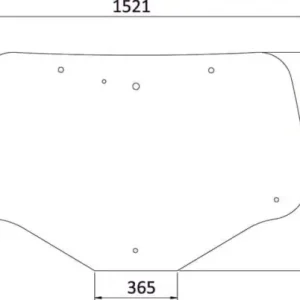 Nowość Szyba tylna