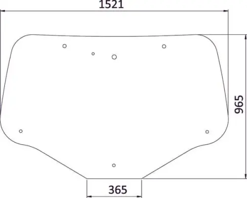 Nowość Szyba tylna