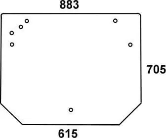 Zwrot pieniędzy Szyba tylna 001077190N