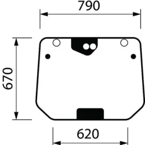 Kup teraz Szyba tylna 001692574