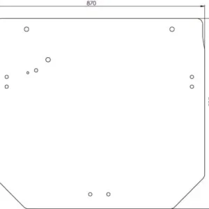 Oferta limitowana Szyba tylna 11-otworowa