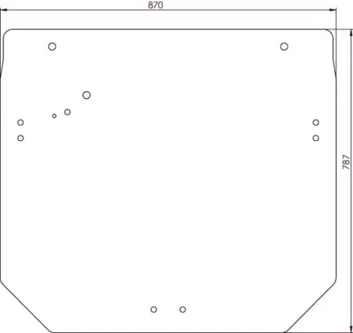 Oferta limitowana Szyba tylna 11-otworowa