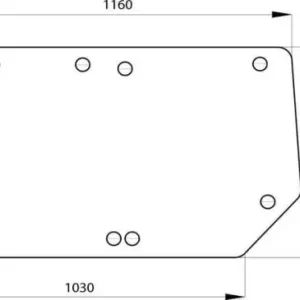Szyba tylna górna Autentyczny