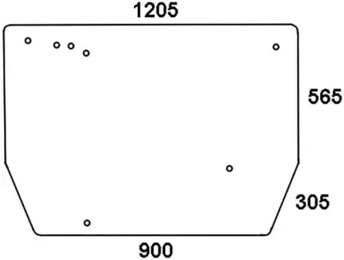 Szyba tylna Zetor POST 1995 Wyprzedaż
