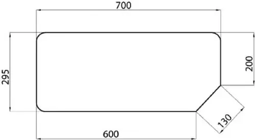 Autentyczny Szyba tylna, dolna