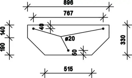 Szyba tylna, dolna Premium
