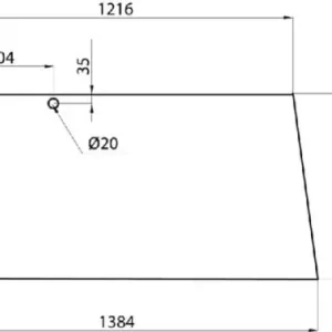Tylko dziś Szyba tylna, górna