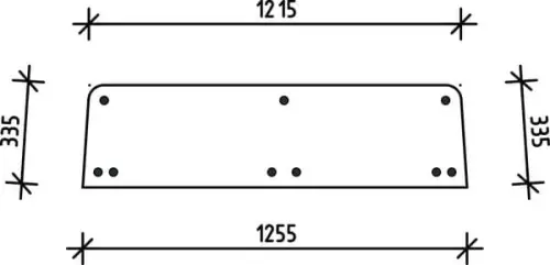 Rabat Szyba tylna, górna