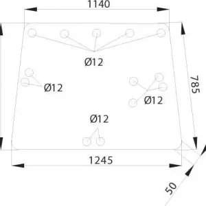 Szyba tylna, górna Autentyczny