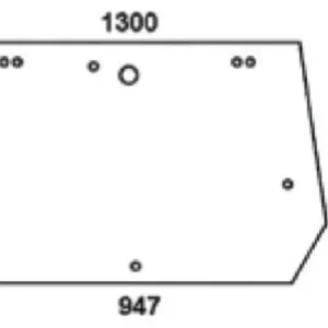 Szyba tylna, górna Tani