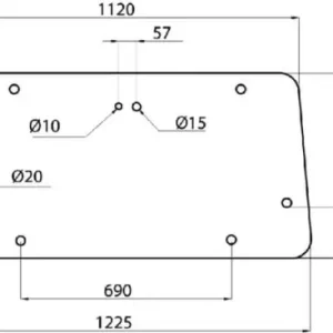 Szyba tylna, górna Niska cena