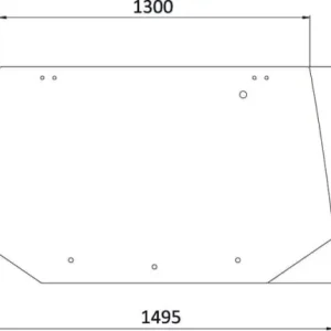 Szyba tylna, górna Tani