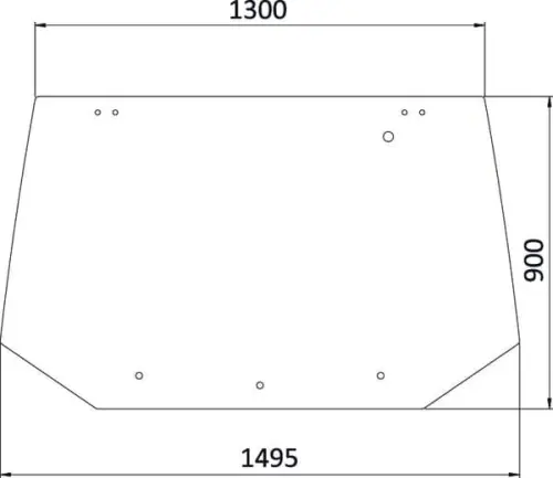 Szyba tylna, górna Tani