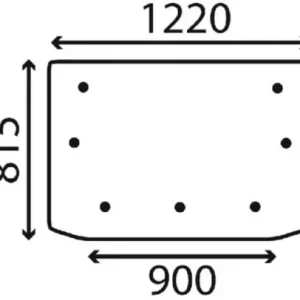 Bezpieczna płatność Szyba tylna, górna
