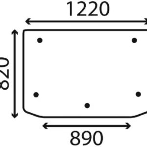 Popularny Szyba tylna, górna