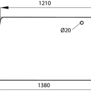 Szyba tylna, górna Rabat