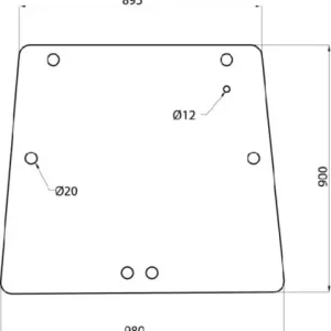 Szyba tylna, górna Tylko dziś