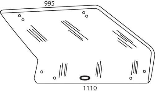 Szyba tylna, górna Wyprzedaż