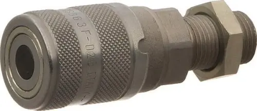 Szybkozłącze płaskie SKV-F gniazdo 1/4" gwint zewnętrzny grodziowy M16x1.5 10L SKVF06N16 Ekspresowa dostawa