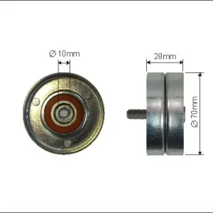rolka kierunkowa / prowadząca, pasek klinowy zębaty CAFFARO 375-99 Bezpieczna płatność