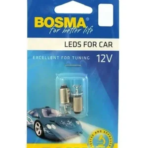 Autentyczny LED 12V BA9S KONT.BIALA