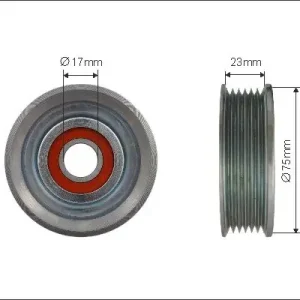 Rolka napinacza, pasek klinowy wielorowkowy CAFFARO 381-00 Oferta limitowana