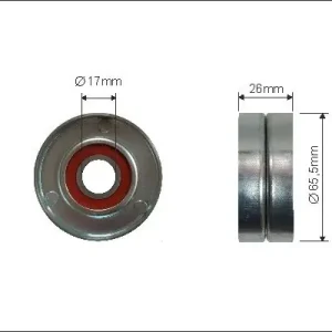 Rolka napinacza, pasek klinowy wielorowkowy CAFFARO 383-00 Najlepsza cena