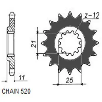 Darmowa dostawa ZĘBATKA NAPĘDOWA PRZÓD MOTO. SUNSTAR