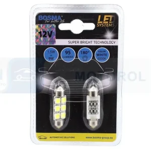 LED 12V SV8,5 10X39 6XSMD BIALA Darmowa dostawa