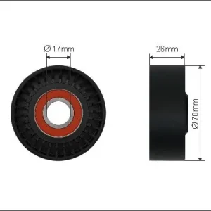 Promocja Rolka napinacza, pasek klinowy wielorowkowy CAFFARO 384-00