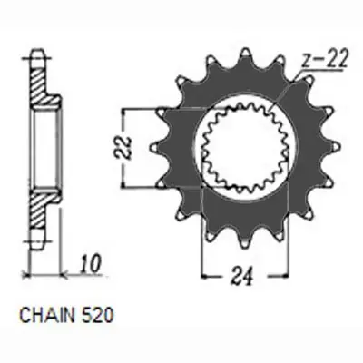ZĘBATKA NAPĘDOWA PRZÓD MOTO. SUNSTAR Oferta