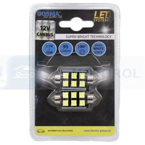 LED 12V SV8,5 15X41 6XSMD BIALA CANBUS Zwrot pieniędzy