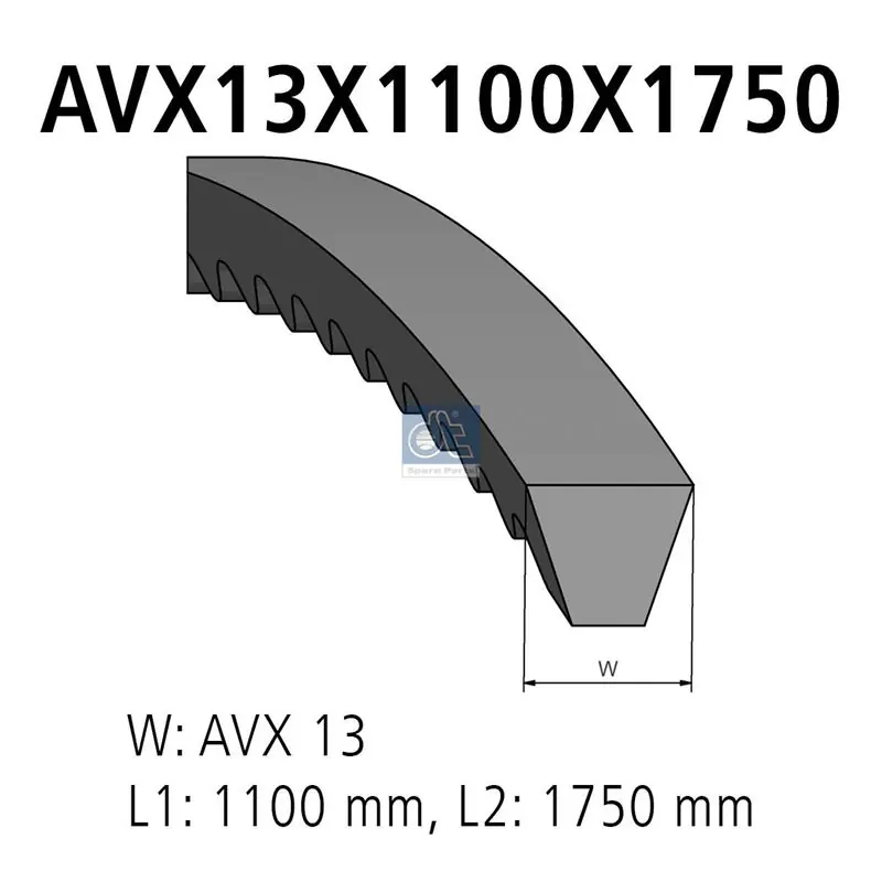 Ekspresowa dostawa Zestaw paska klinowego DT SPARE PARTS 4.90718