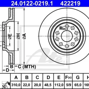 Wyprzedaż TARCZA HAMULC. VW PASSAT 05- TYŁ